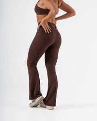 SIGNATURE FLARE PANTS LONG LENGTH - ESPRESSO